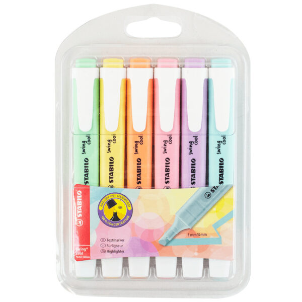 STABILO Swing Cool Pastel - Surligneur - Blister X 2 Surligneurs - Menthe/ Lilas